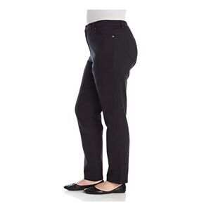 Gloria Vanderbilt Amanda Jeans 22W Short High Rise Plus Slimming Tapered Black